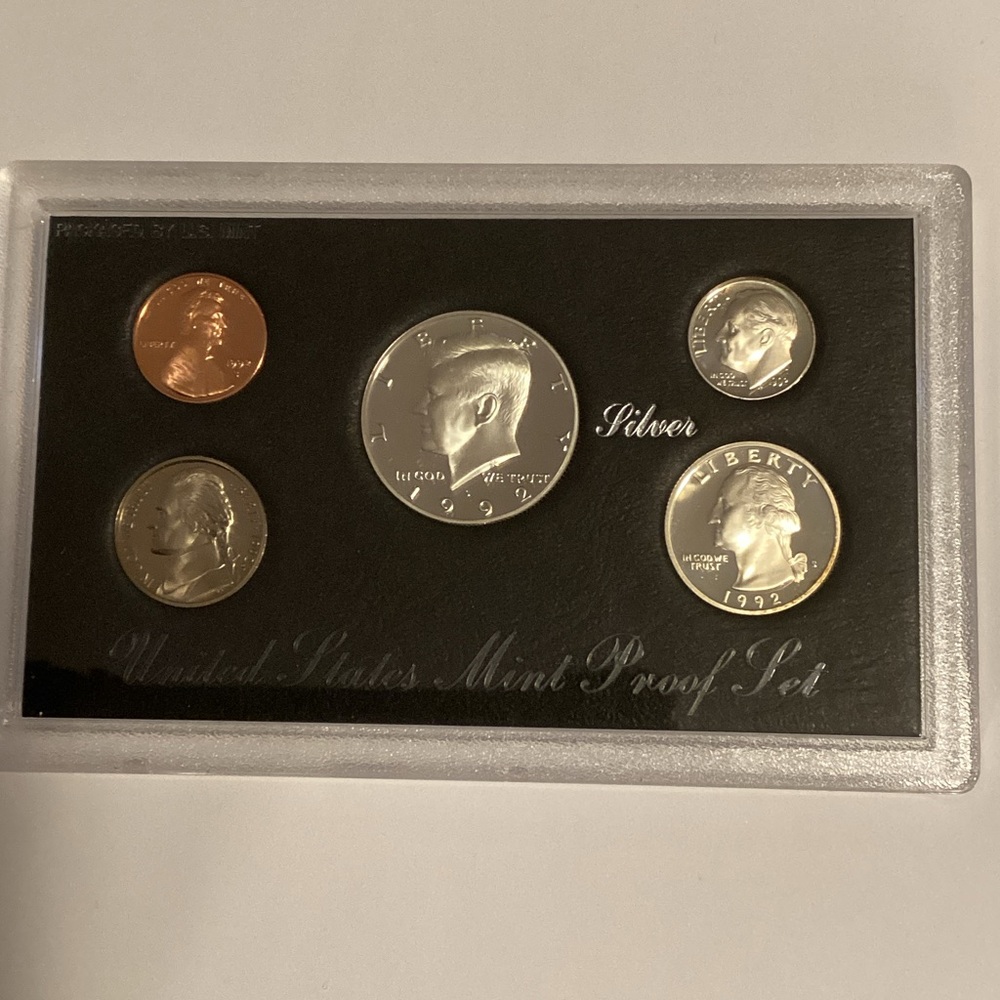 1992 Silver United States Mint Proof Coin Set